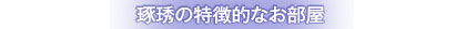 琢琇の特徴的なお部屋
